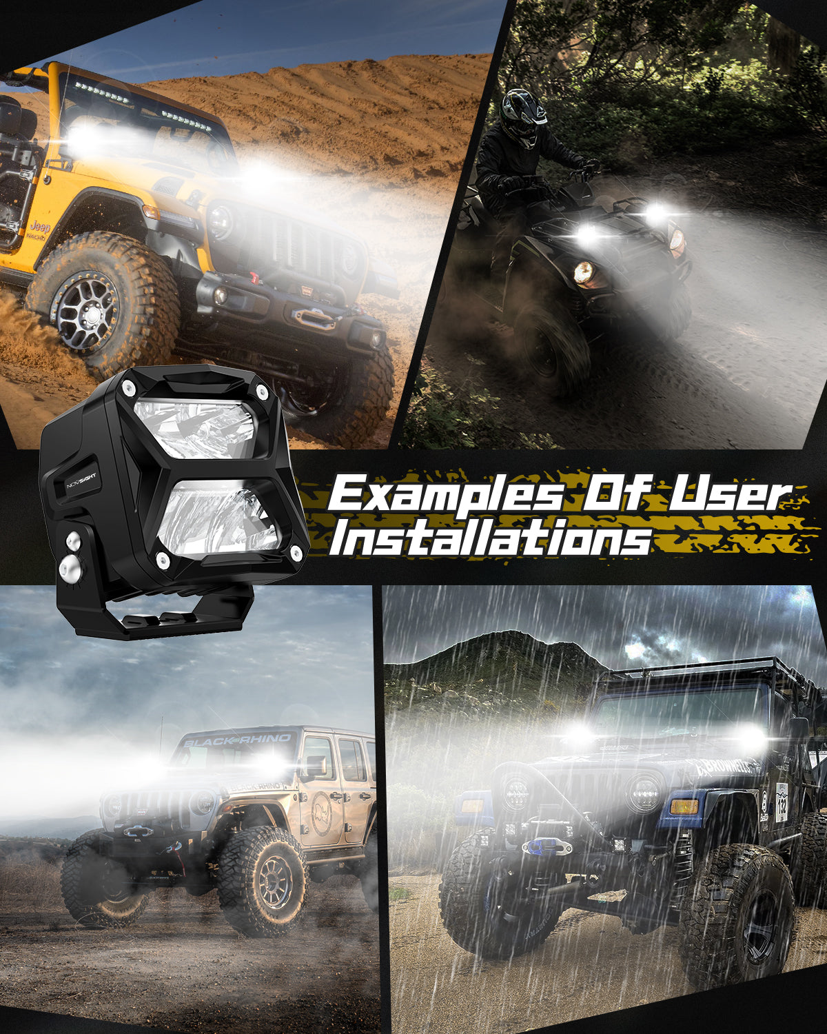 Rock Series | 4-inch LED Pod Lights | Spot Beam