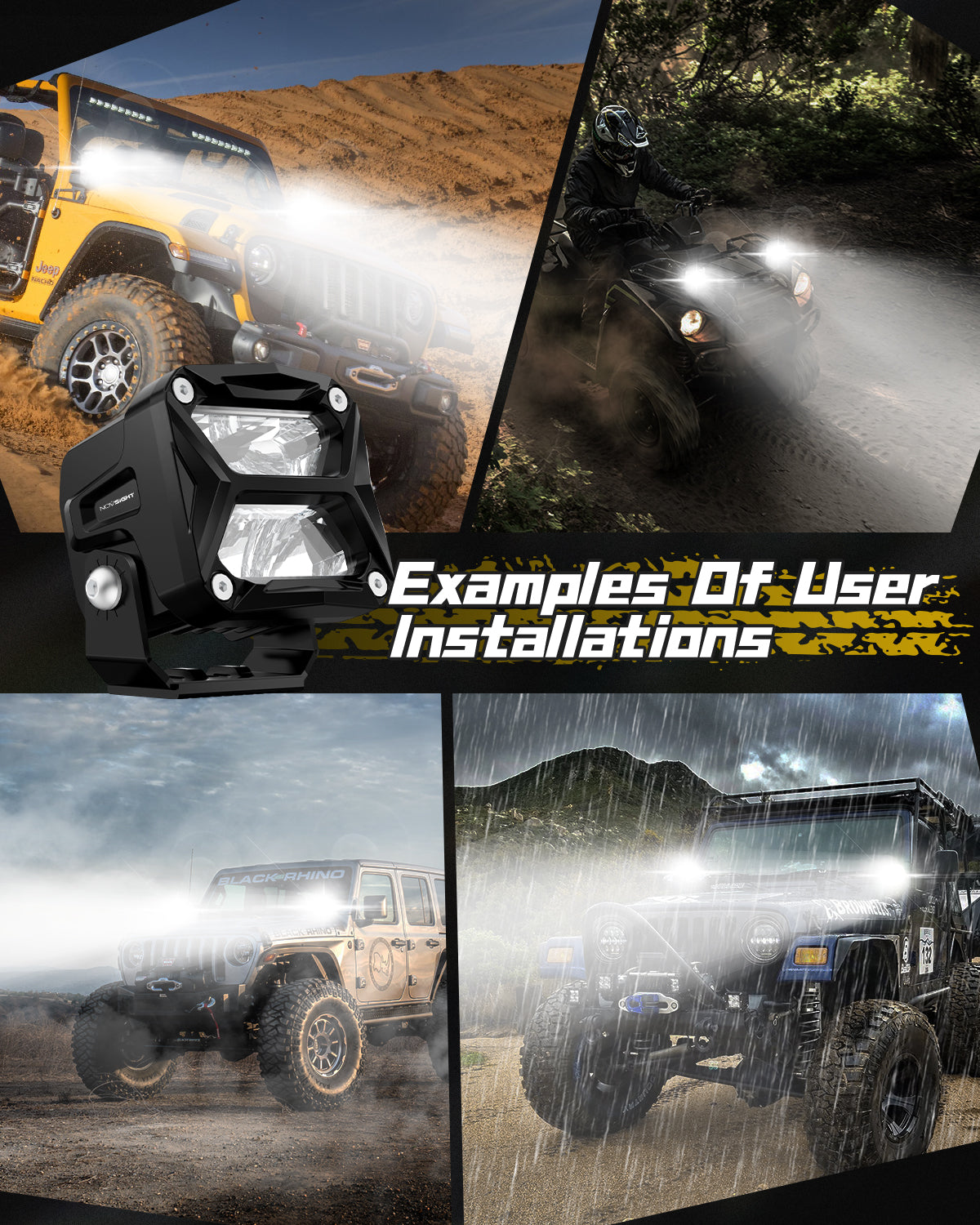 Rock Series | 3-inch LED Pod Lights |Spot Beam