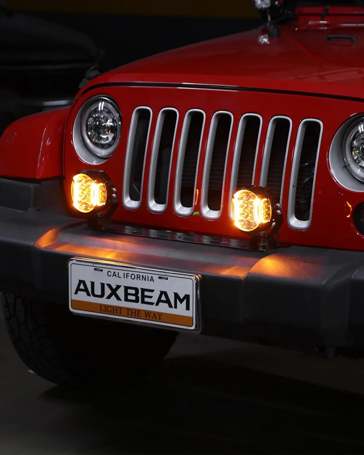 Auxbeam V-ULTRA 5" 172W Side Shooter LED Pod Lights – White with Amber DRL (Pair)