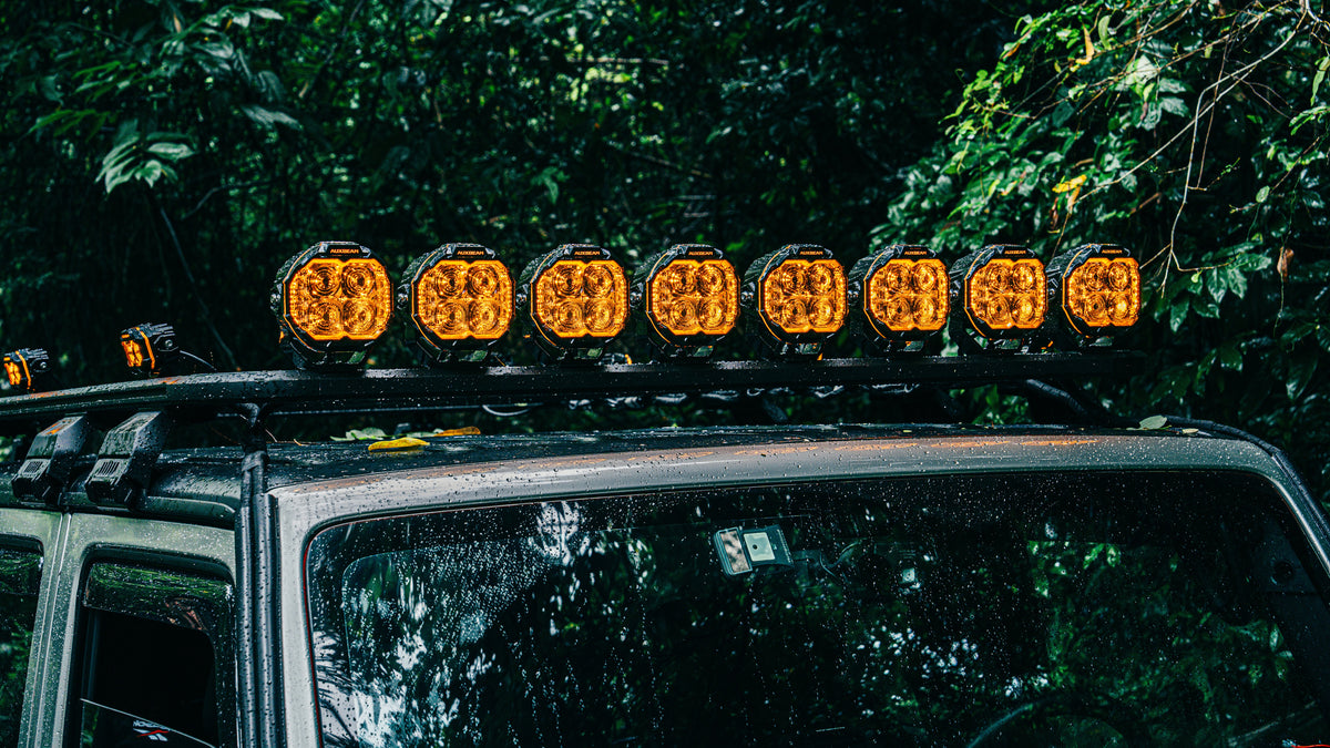 Auxbeam MASTER-T 5" Combo Beam Off-Road LED Lights with Dynamic Start-Up Amber Backlight (Pair)