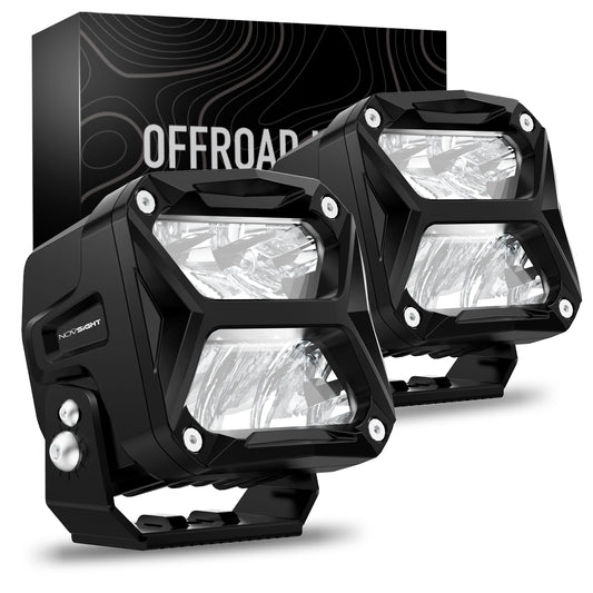 Rock Series | 4-inch LED Pod Lights | Spot Beam