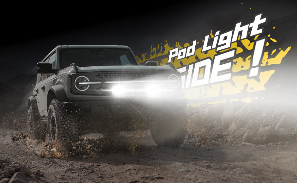 Rock Series | 3-inch LED Pod Lights |Spot Beam