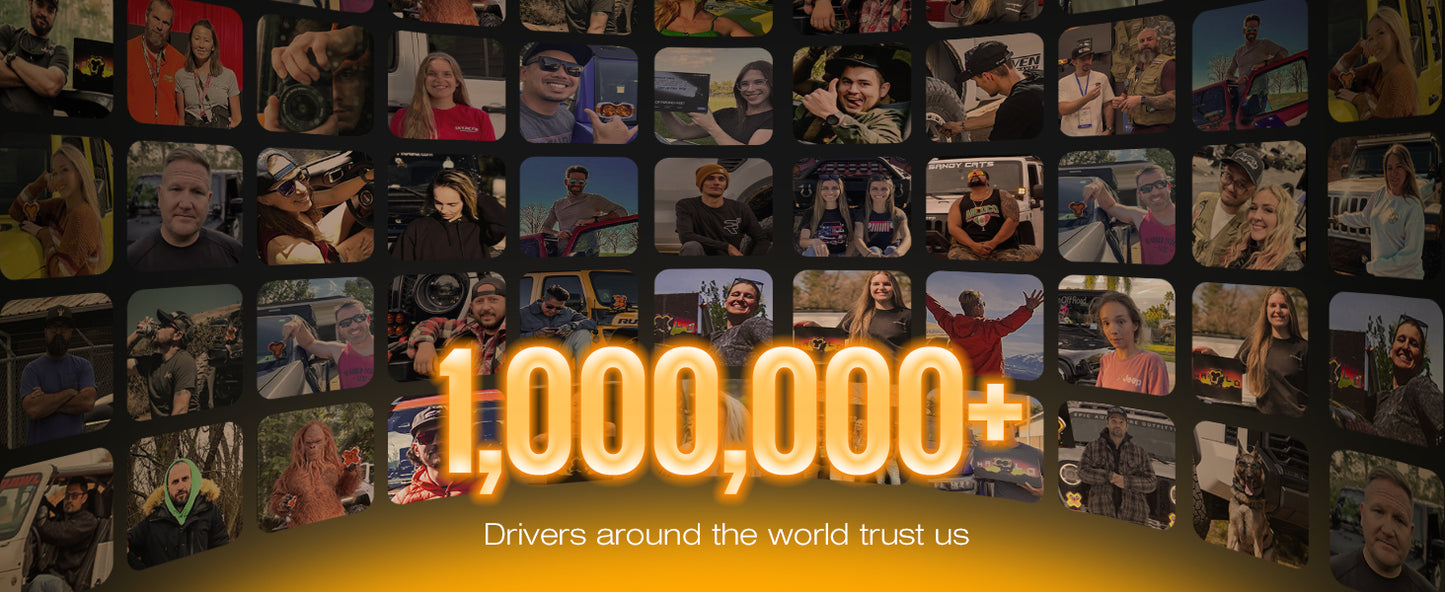 HALO SE Series 6-inch LED Pod Lights with Red and White DRL