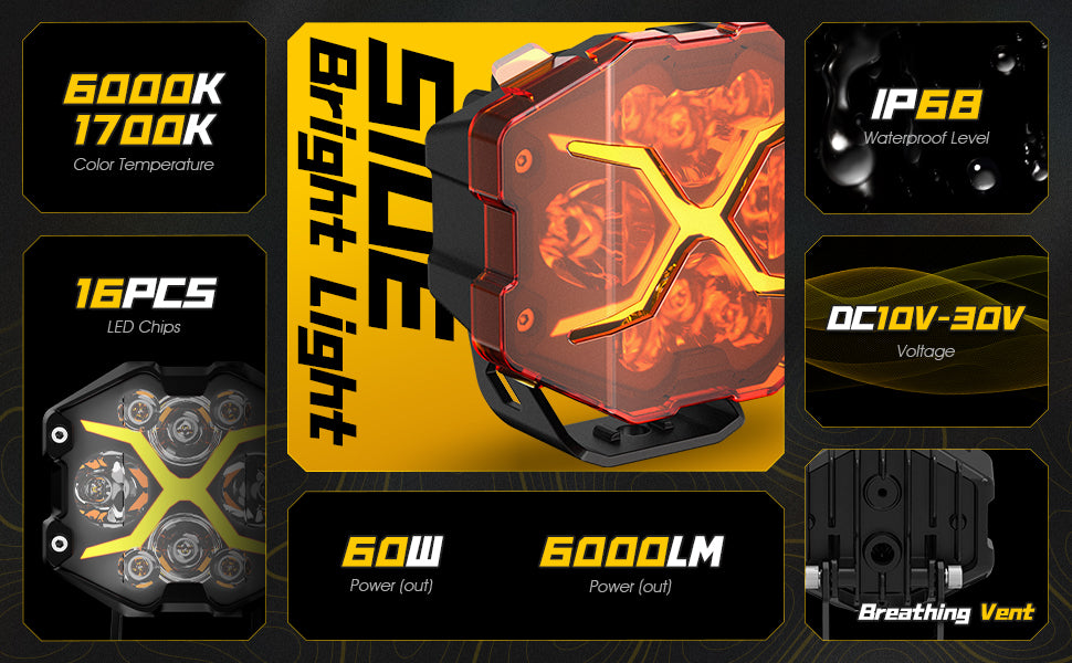 X-Series | 4-inch LED Pod Light X-Line DRL Driving Beam