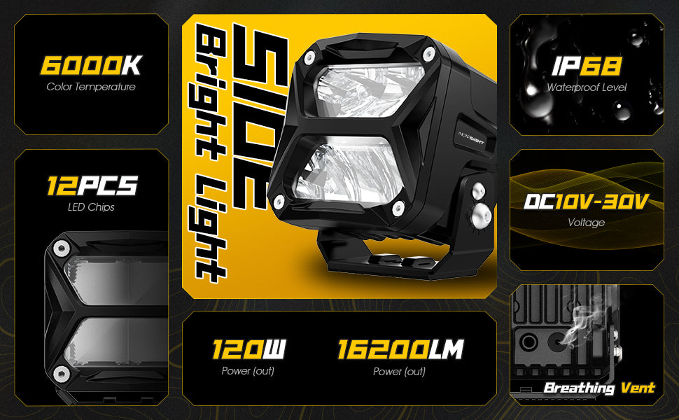 Rock Series | 4-inch LED Pod Lights | Spot Beam