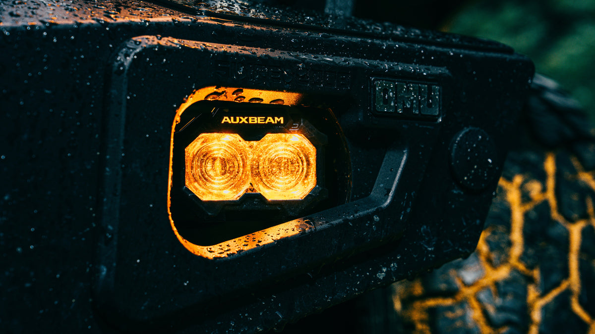 Auxbeam MASTER-T 3" Spot Beam Off-Road LED Lights with Amber Backlight (Pair)