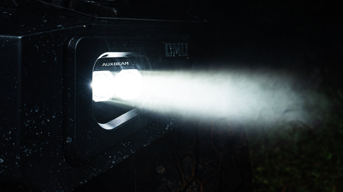 Auxbeam MASTER-T 3" Spot Beam Off-Road LED Lights with Amber Backlight (Pair)