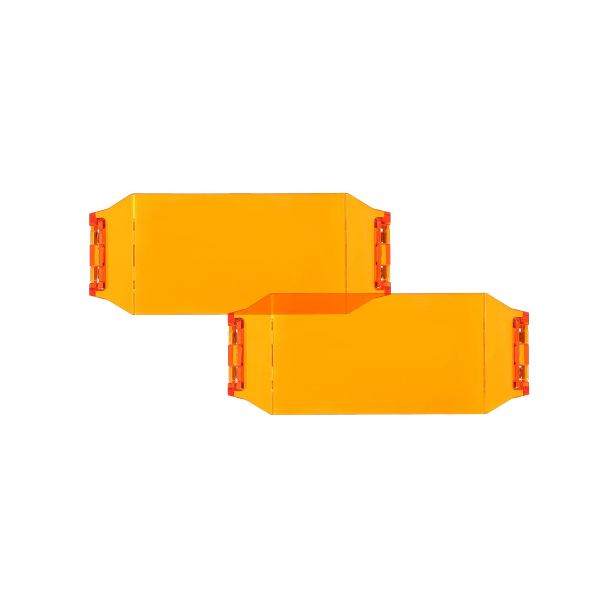 Auxbeam V-MAX 4" 72W Spot Beam Side Shooter LED Rectangular Pod Lights with Amber DRL (Pair)
