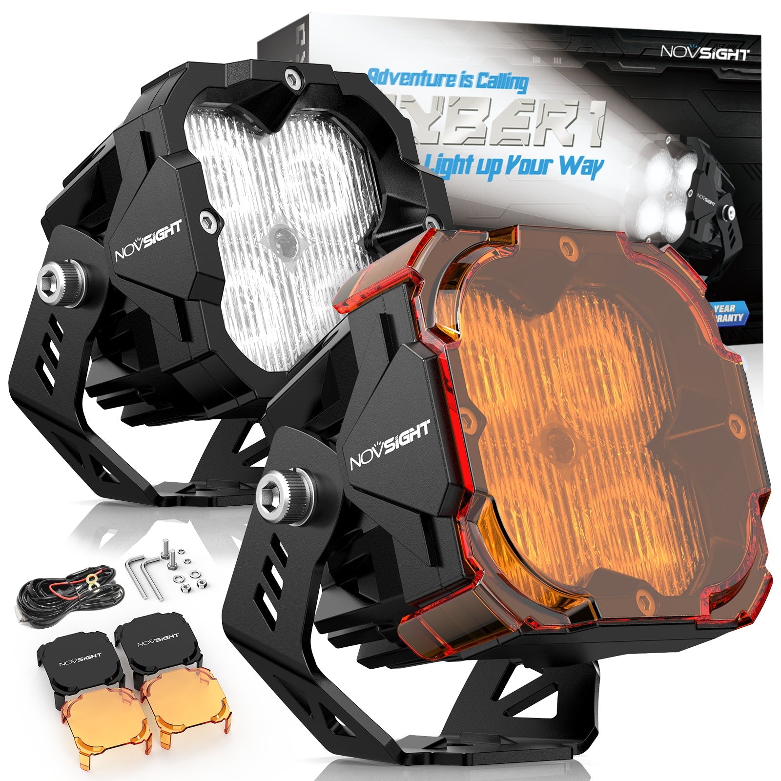 CYBER Series 3 Inch Cube Pods - Driving Light Beam